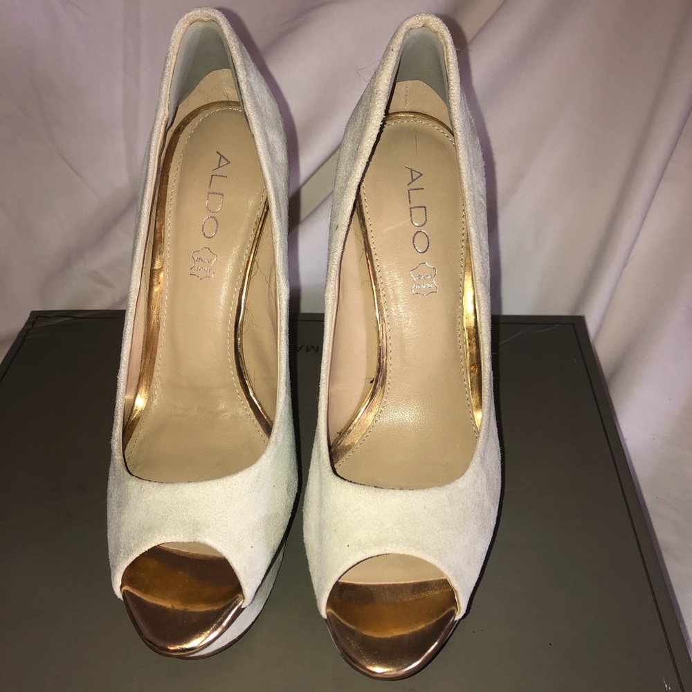 Aldo Platform Suede Heels